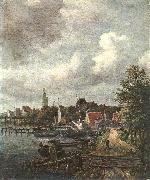 RUISDAEL, Jacob Isaackszon van View of Amsterdam  dh oil on canvas